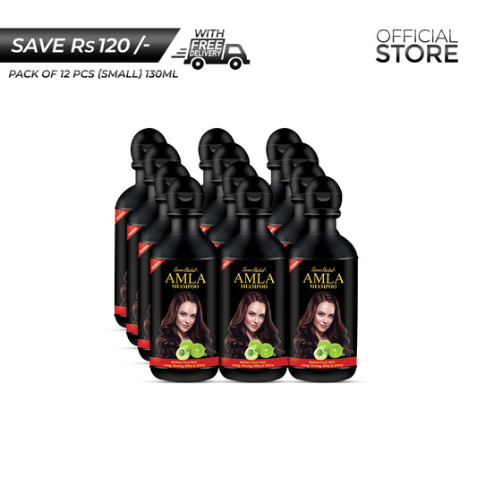 Seven Herbal Amla Shampoo 130ml Pack of 12 Pieces | Save Rs.120/- | Free Delivery - Seven Herbal