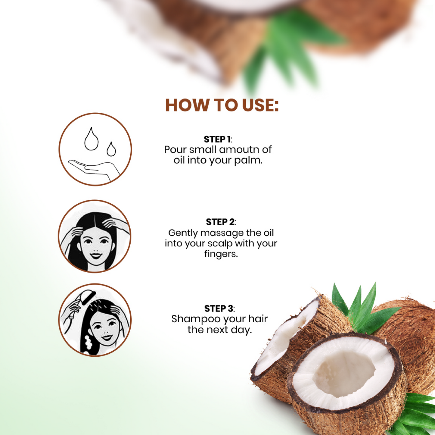 Coconut Hair Oil with Keratin Oil (100ml) - Seven Herbal