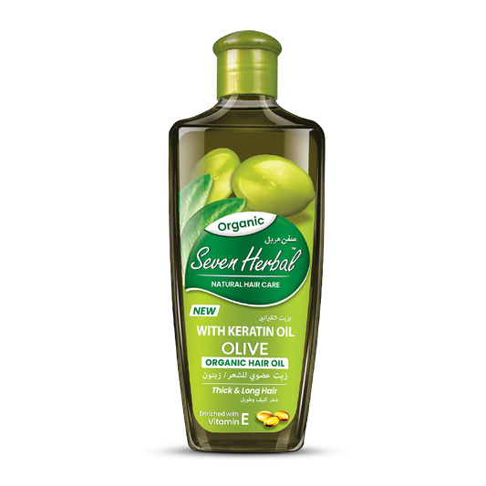 Olive Hair Oil with Keratin Oil (100ml) - Seven Herbal