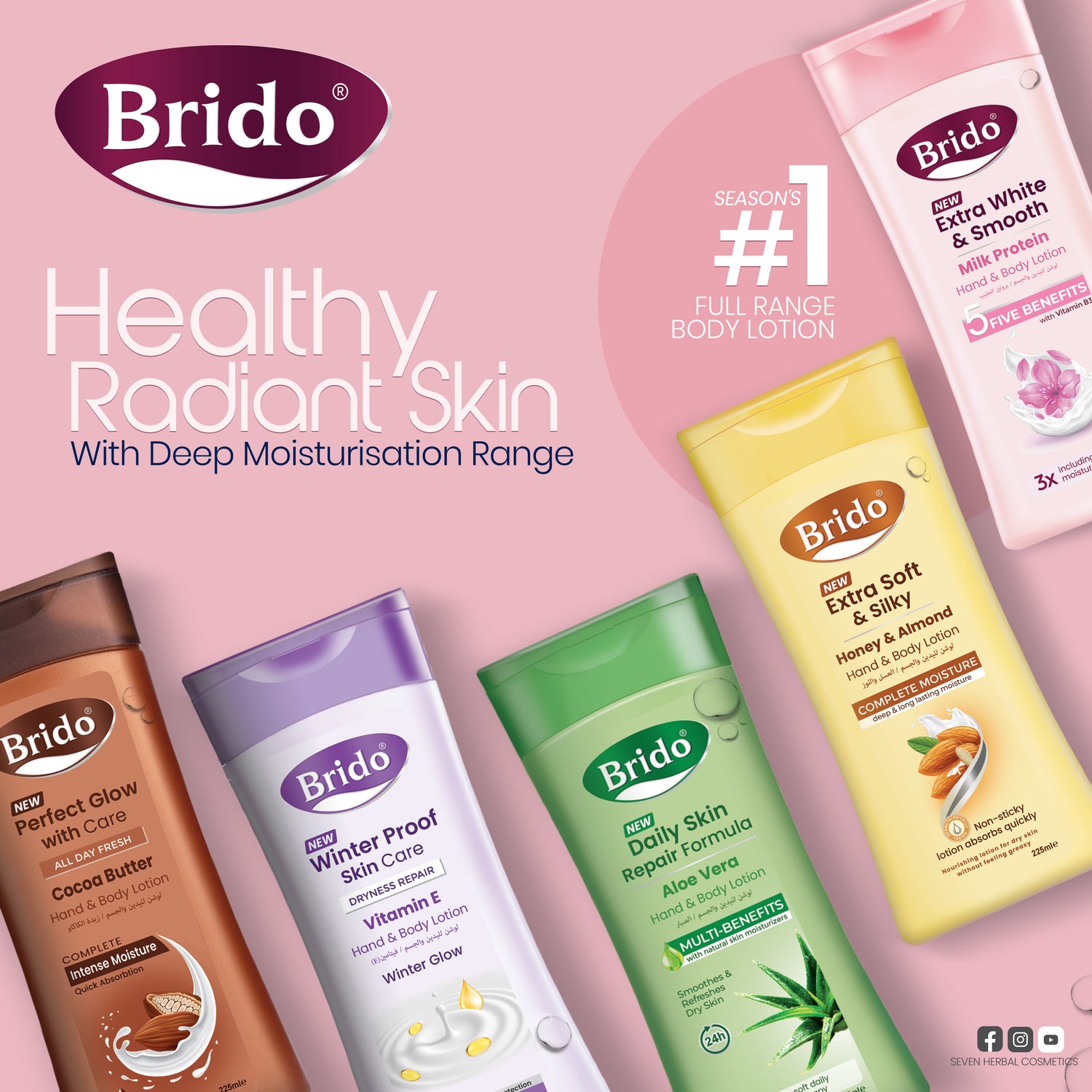 Brido hand and Body Lotion All Varients