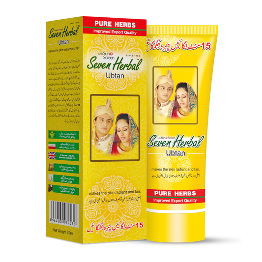 Natural ubtan cream by seven herbal for glowing skin