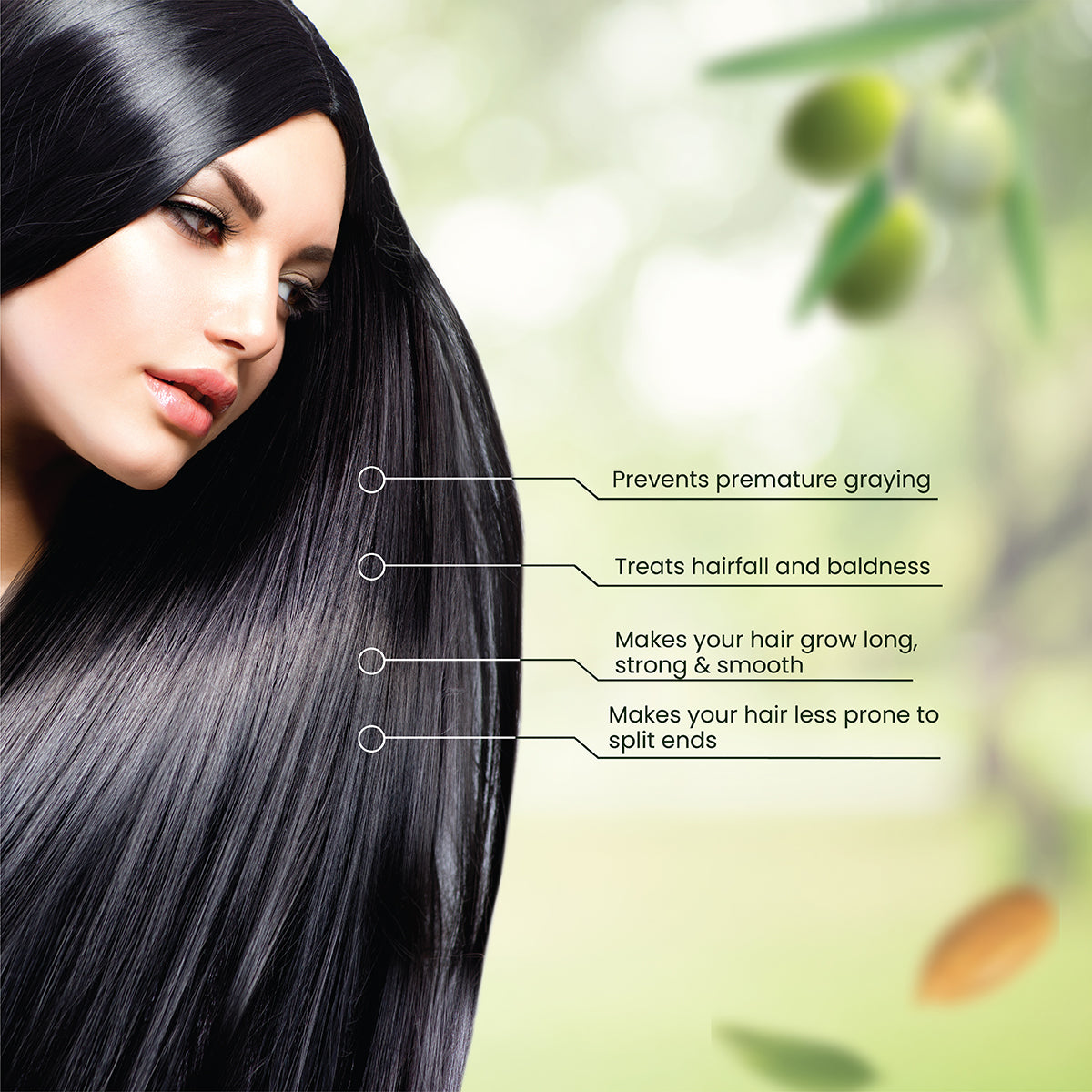 Seven HErbal Hair Oil Make thin hairs healthy and black. Prevents premature graying. Premature graying has now become a recurring problem in youngsters. Prevents dandruff. Dandruff usually takes place as a result of a dry scalp. Shine and strength Relaxes your mind. Induce hair growth.Seven Hebral Hair Oil 