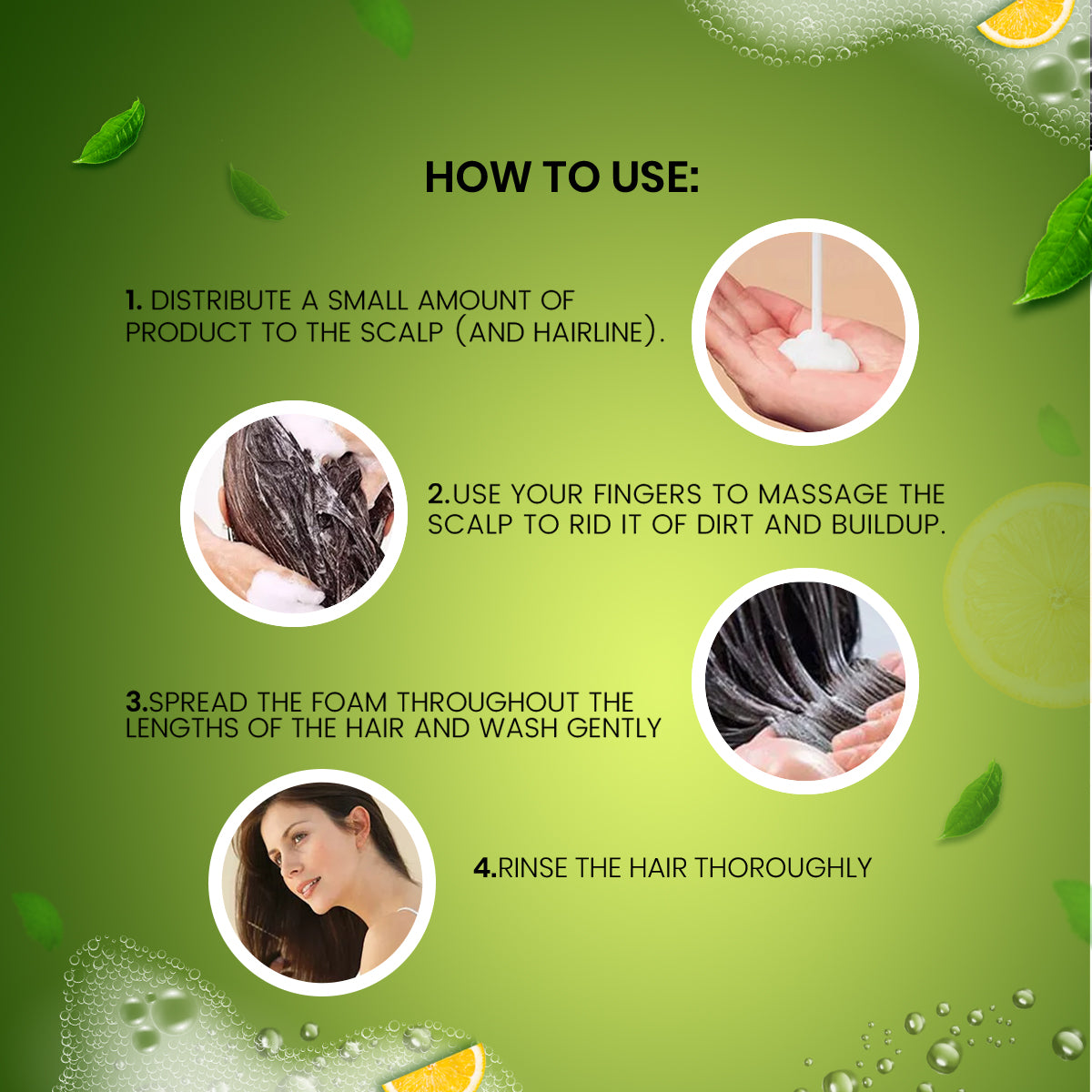 Shampoo with Lemon Extracts (195ml) - Seven Herbal