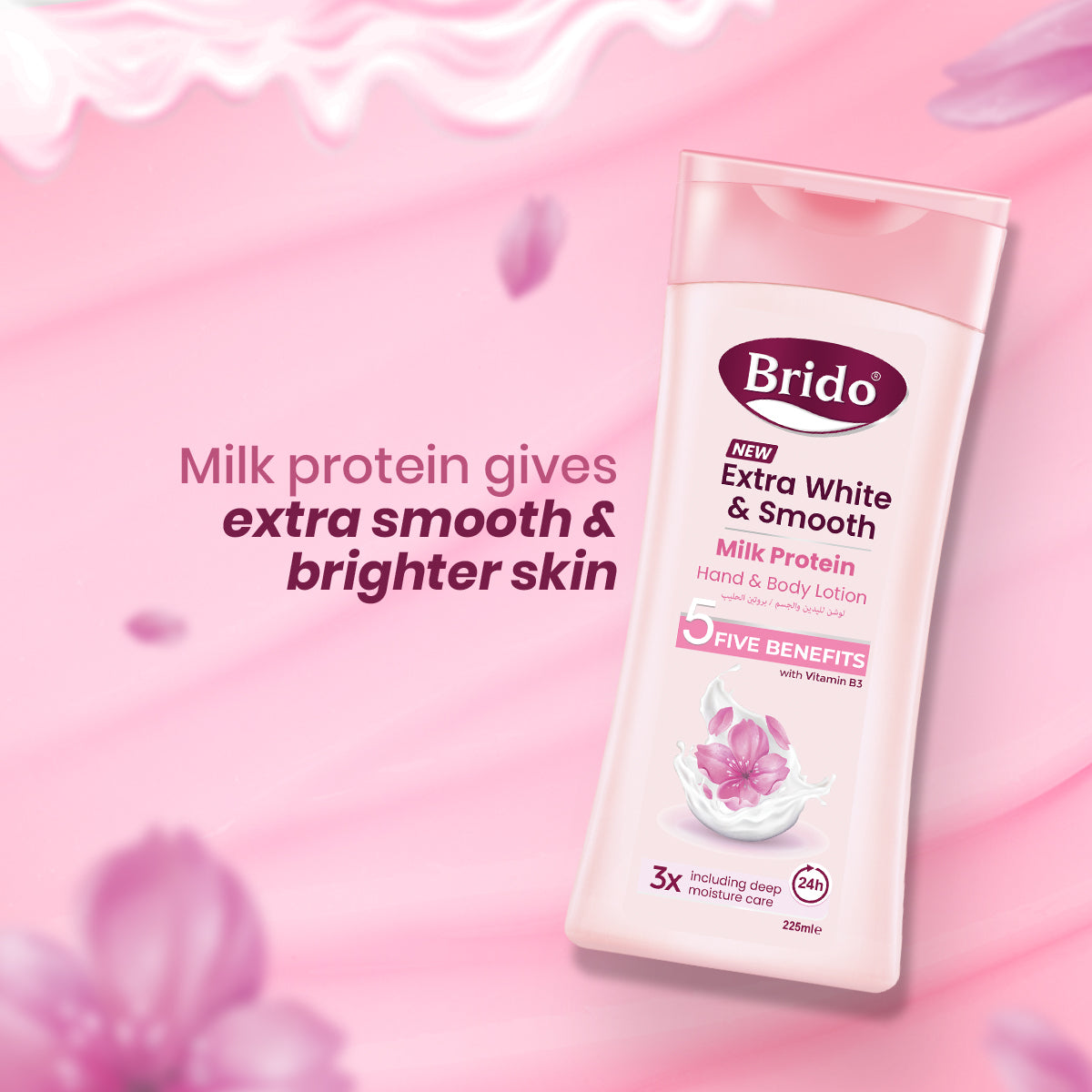 Brido Milk Protein Body Lotion (Extra White & Smooth)