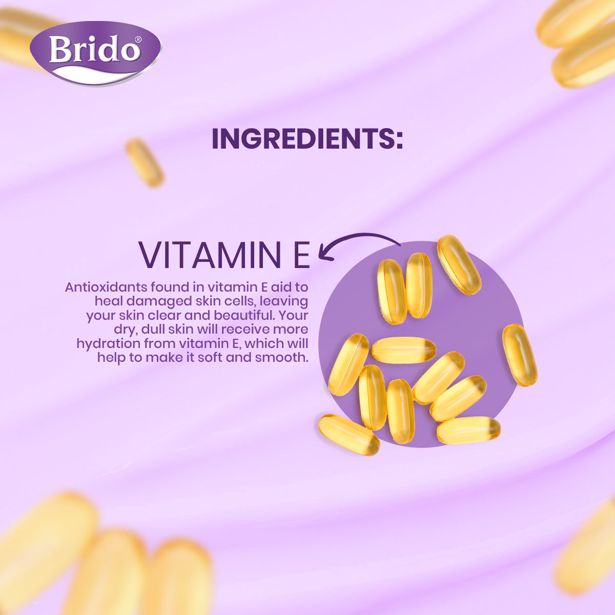 Brido Vitamin E Body Lotion (Dryness Repair)