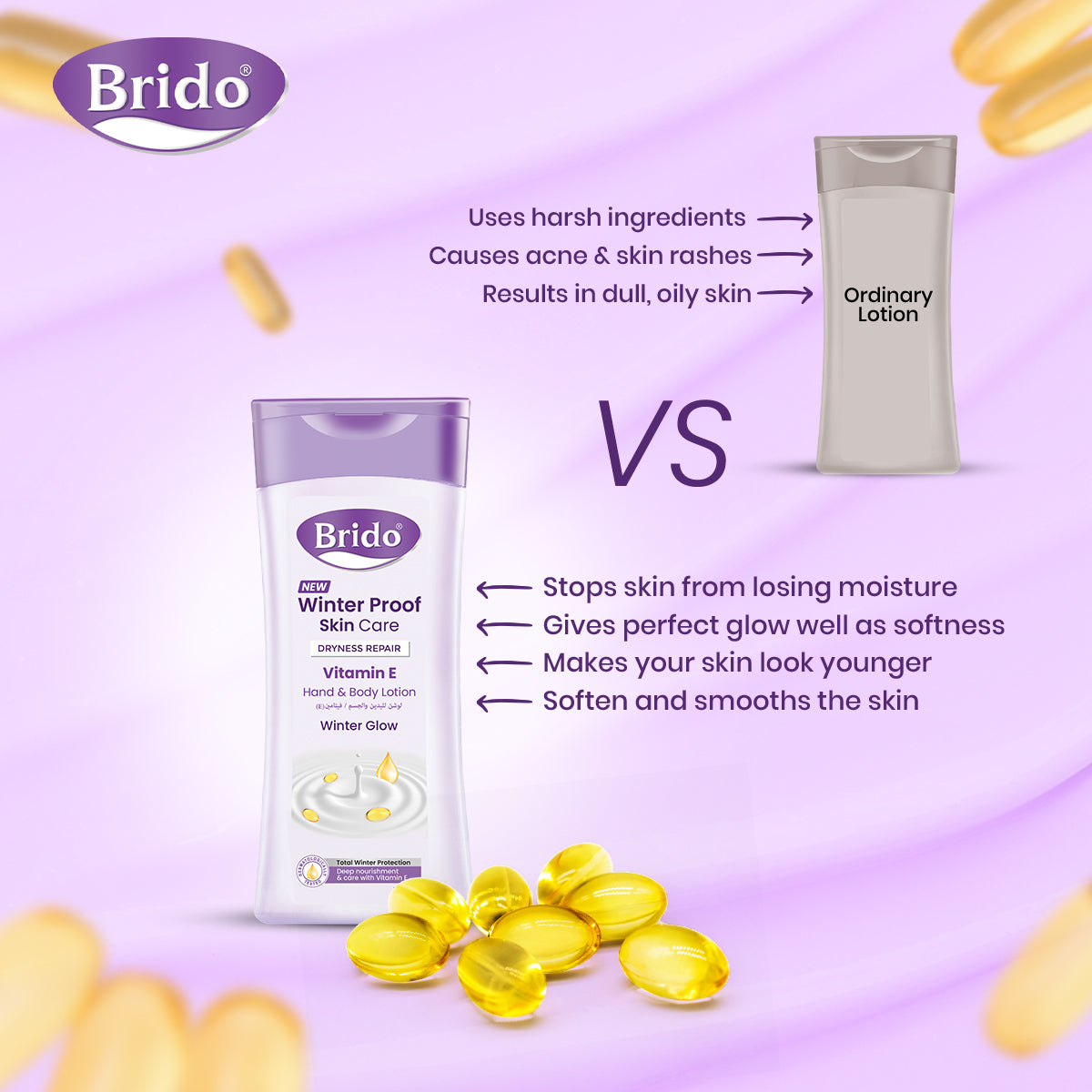 Brido Vitamin E Body Lotion (Dryness Repair)