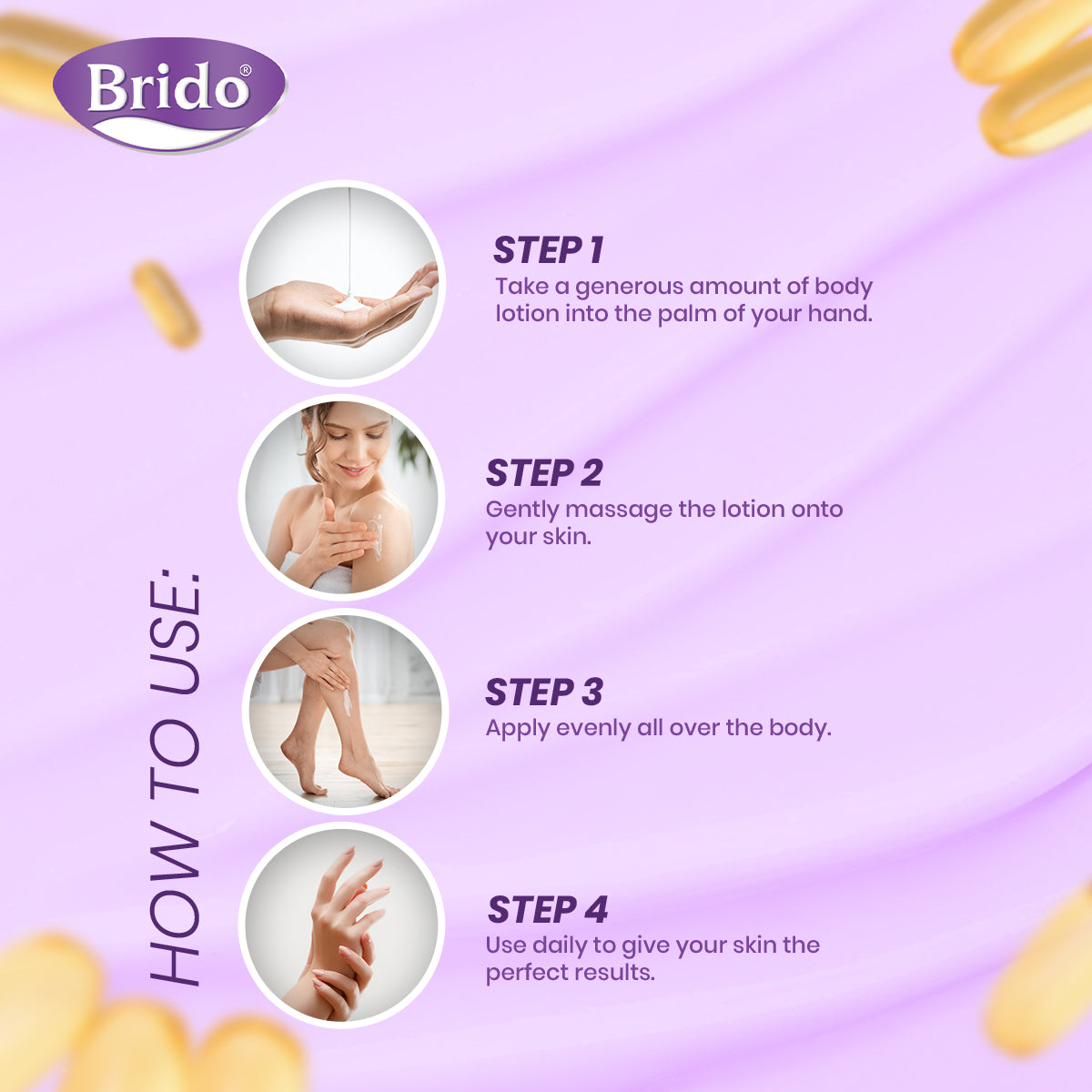 Brido Vitamin E Body Lotion (Dryness Repair)