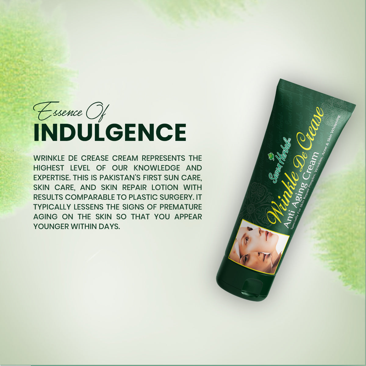 Wrinkle De Crease Cream (55ml) - Seven Herbal