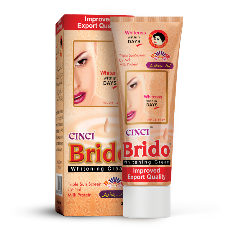 Brido Cinci Whitening Cream formula with Milk Protein