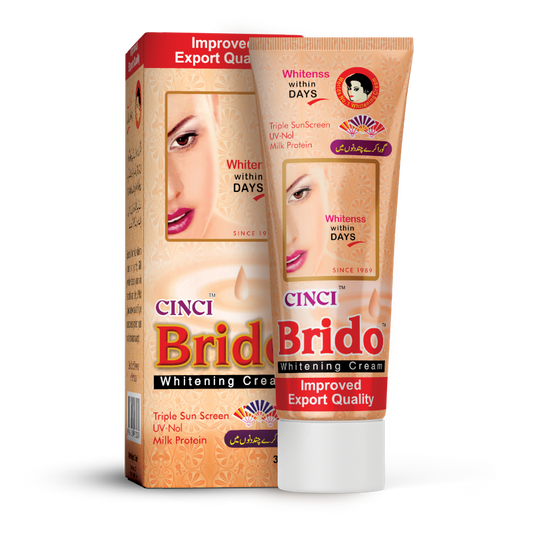 Brido Cinci Whitening Cream formula with Milk Protein