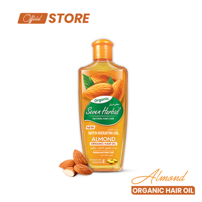 Almond Hair Oil with Keratin Oil 100ml - Seven Herbal