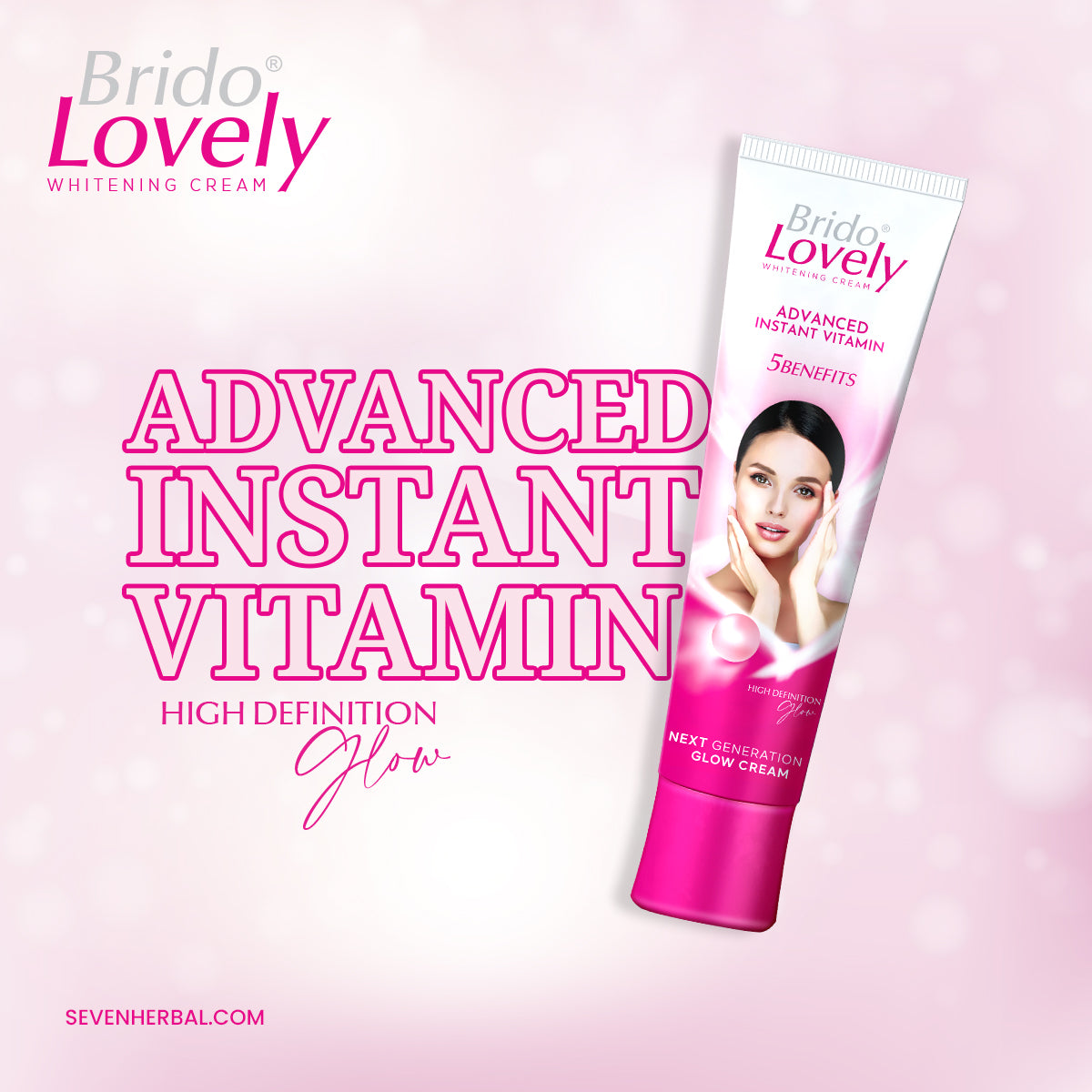 Brido Lovely Whitening Cream (25ml) - Seven Herbal