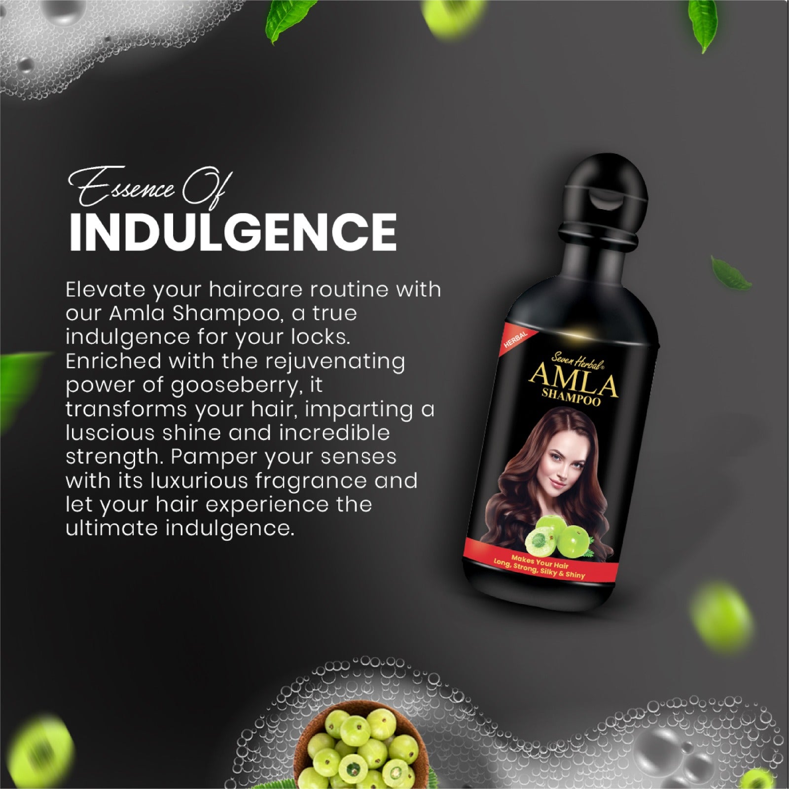 Herbal Amla Shampoo - Seven Herbal