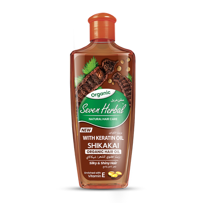 Shikakai Hair Oil with Keratin Oil (100ml) - Seven Herbal