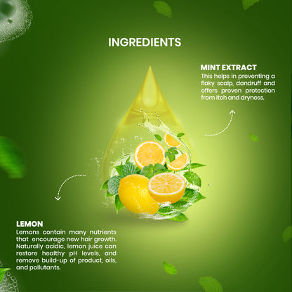 Shampoo with Lemon Extracts (195ml) - Seven Herbal