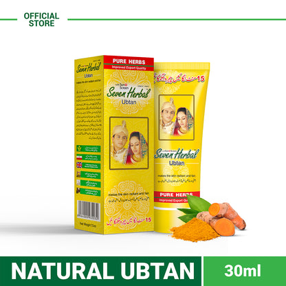 Natural ubtan cream by seven herbal for glowing skin