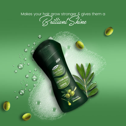 Zaitoon Plus Shampoo with Conditioner (210ml) - Seven Herbal
